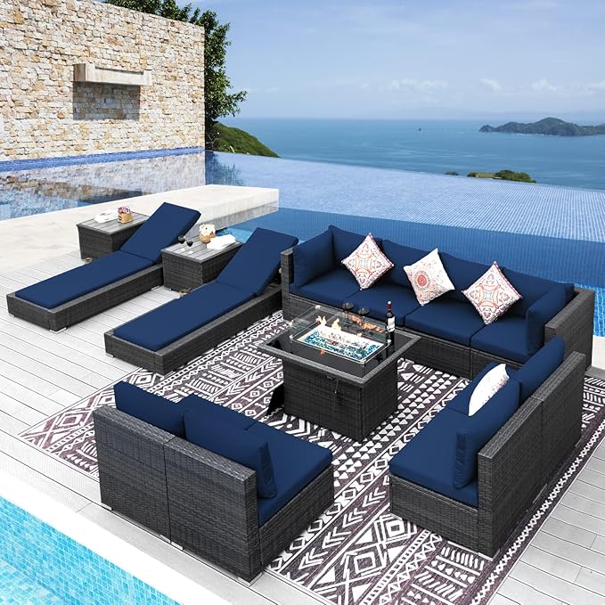 NICESOUL 13 Pcs Outdoor Furniture by NICESOUL