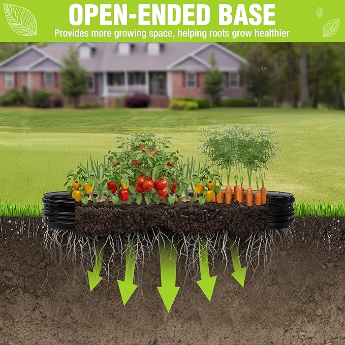WORKPRO 2PK 8x4x1ft Outdoor Galvanized Raised Garden Bed, Easy Assembly Planter - Image 2