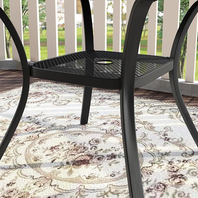 VICLLAX 47.2" Outdoor Round Patio Table - Image 5