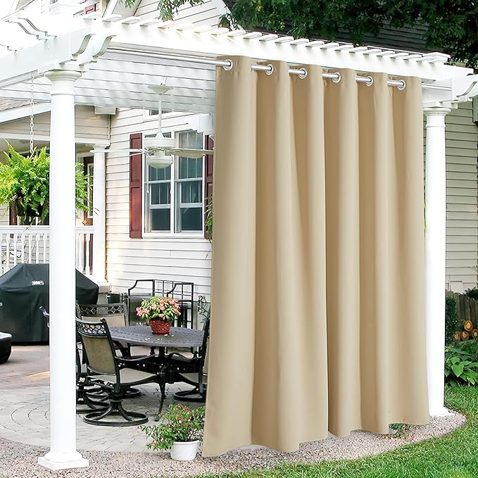 RYB HOME Outdoor Curtains 108 inches Long by RYBHOME