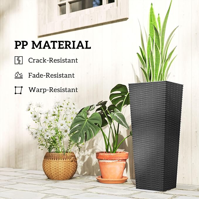 Outsunny 23.6 Inch Tall Planters - Image 7