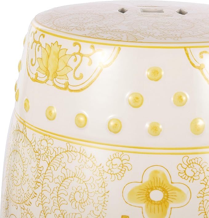 JONATHAN Y TBL1013B Double Happiness 18" Chinoiserie Ceramic Drum - Image 7