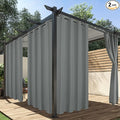 HolidayIdeas Outdoor Curtains for Patio Waterproof, 2 Panels by HolidayIdeas