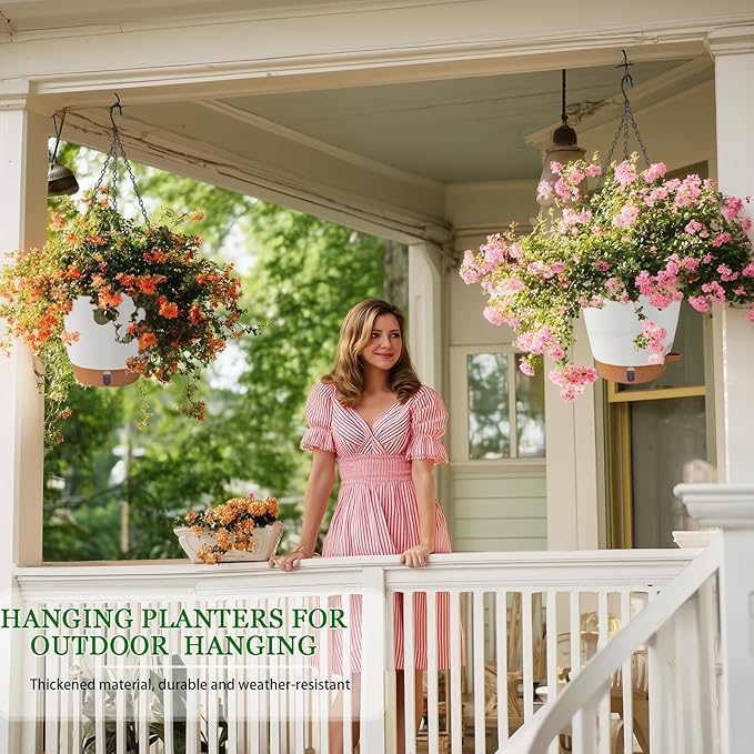 Hanging Planter for Indoor Plants 8 Inch, 2 Pack Hanging Baskets for Plants - Image 6
