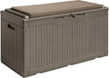 Devoko 100 Gallon Waterproof Large Resin Deck Box Outdoor Storage Box Indoor by DEVOKO