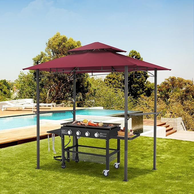 AECOJOY 8' x 5' Grill Gazebo, Grill Canopy - Image 2