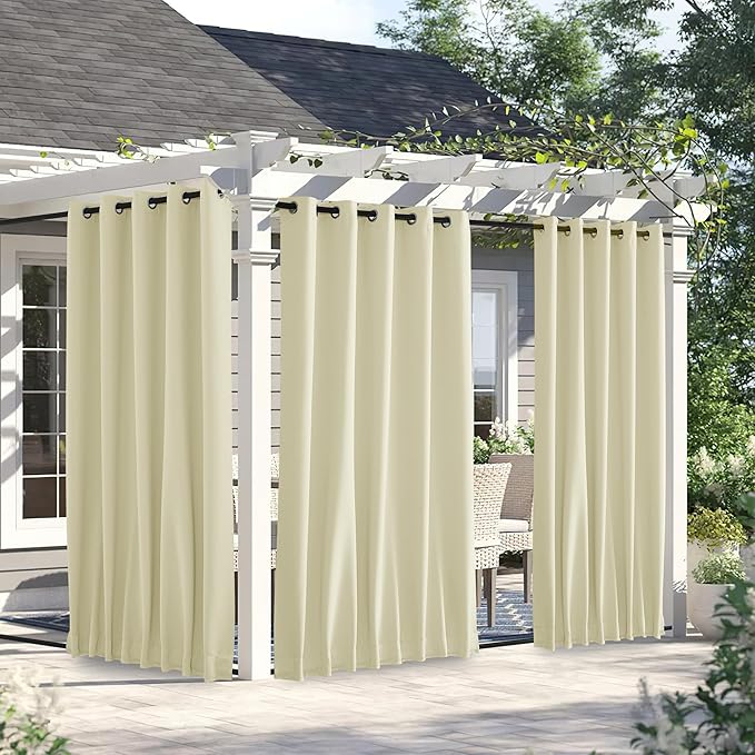 NICETOWN 2 Panels Outdoor Curtains by NICETOWN