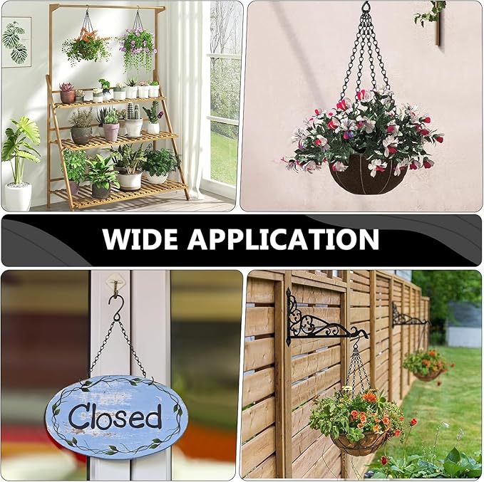 garini 6 Pack, 23 Inch Hanging Baskets Chain, Bird Feeders and Lanterns - Image 7