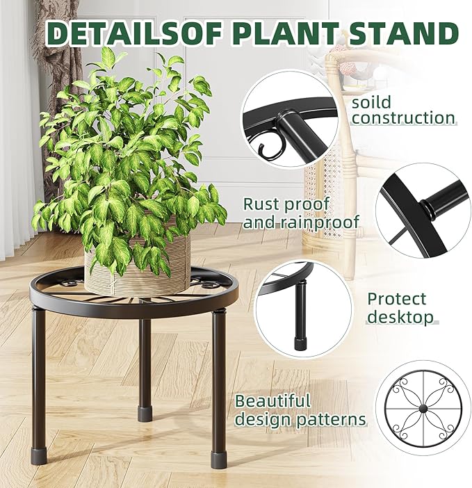 Simple Trending Metal Plant Stand Indoor Outdoor, Heavy Duty Flower Pots Stand - Image 4