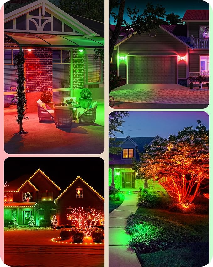 EDISHINE St.Patrick's Day/Easter Decorations PAR38 Red & Green LED Flood Light - Image 6