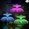 Solar Garden Lights 3 Pack New Upgraded Solar Lights Outdoor Waterproof 7 Color by Weepong