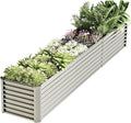 12x2x2ft Raised Garden Beds Outdoor Kit, Galvanized Planter Garden Boxes Outdoor by kingddeergardenbed