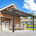 AECOJOY 10' x 12' Adjustable Height Outdoor Lean to Gazebo Pergola by AECOJOY
