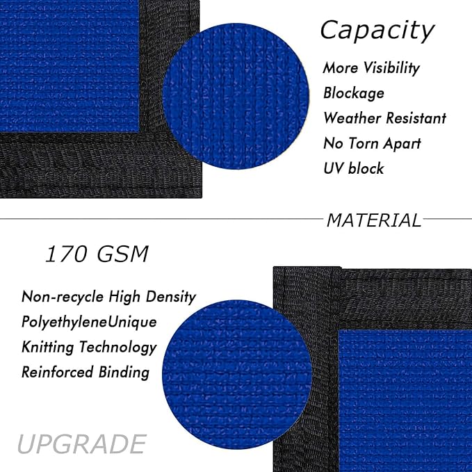 UPGRADE Privacy Screen 5' x 50' Fence Commercial Shade Cover - Image 2