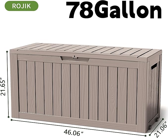 ROJIK Outdoor Storage Housing Deck Box - Image 2