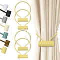 Hion Magnetic Curtain Tiebacks Golden 4 Pack, Curtain Tiebacks Buckles by Hion