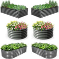 A ANLEOLIFE 6-Pack 4X4 & 6X3 & 6X2 Deep Root Galvanized Raised Garden Beds by AAnleolife