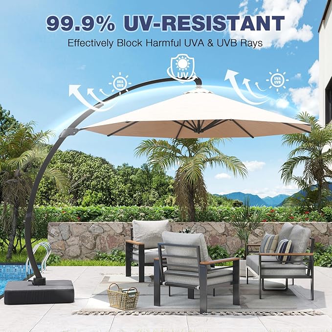 Aoxun Aluminum Patio Furniture Set - Image 2