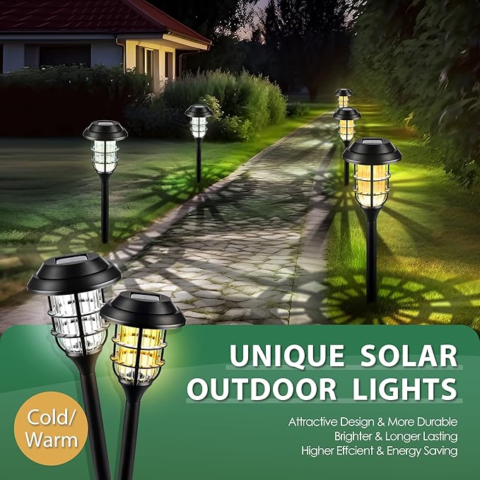SOLPEX Solar Lights for Outside, Solar Outdoor Pathway Garden Lights Waterproof - Image 8