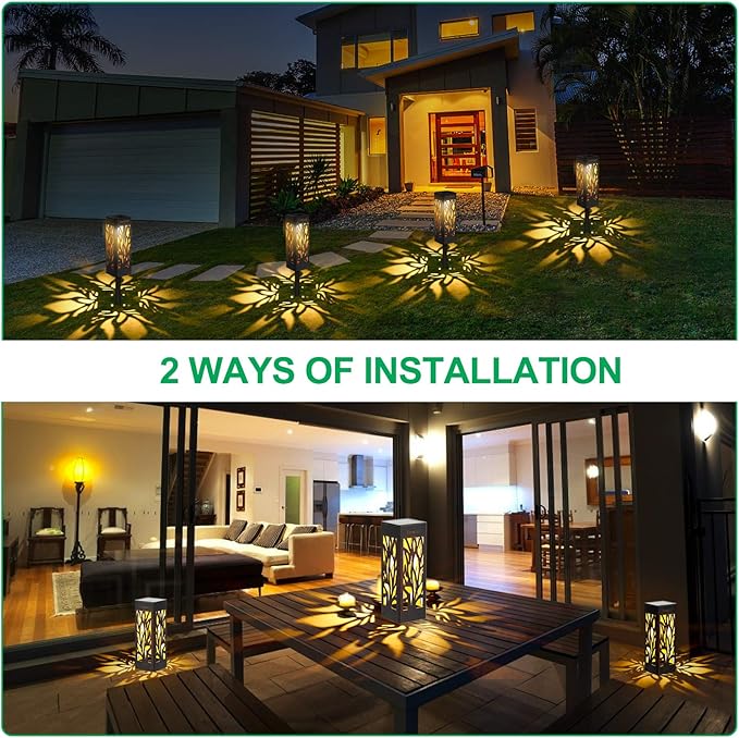 TomCare Solar Lights Outdoor Upgraded Bright Solar Pathway Lights Bigger Size - Image 6