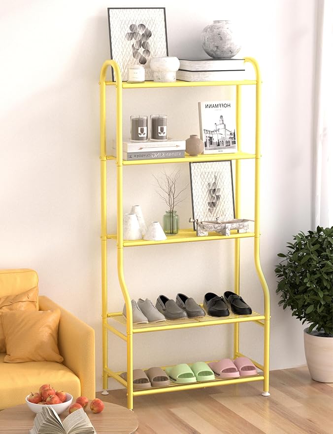 5-Tier Metal Plant Stand Indoor Outdoor, Waterproof Flower Stand - Image 7