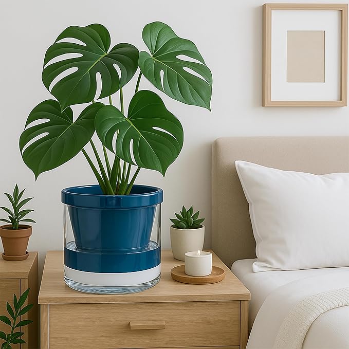 D'vine Dev 8 Inch Design Self Watering Planter - Image 3