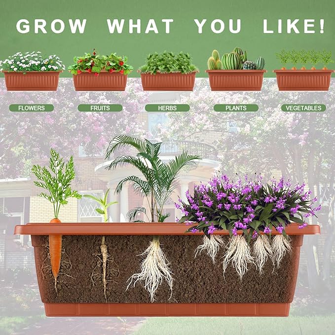 Homdox 3.74FT Vertical Garden Bed, 5 Tiers Raised Garden Planter, 23 * 26 * - Image 7