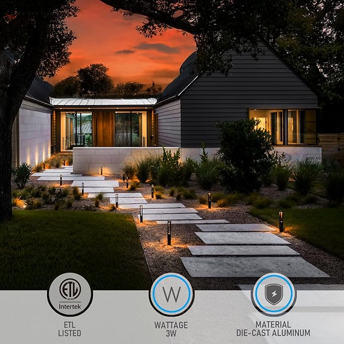 LEONLITE 12-Pack 5CCT Low Voltage Path Lights, Update 1800K2700K3000K4000K5000K - Image 3
