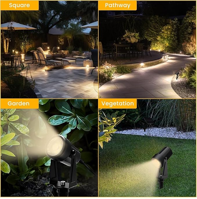 Svater Low Voltage Landscape Lighting Outdoor, 3W 250 LM Plug-in Outdoor - Image 7