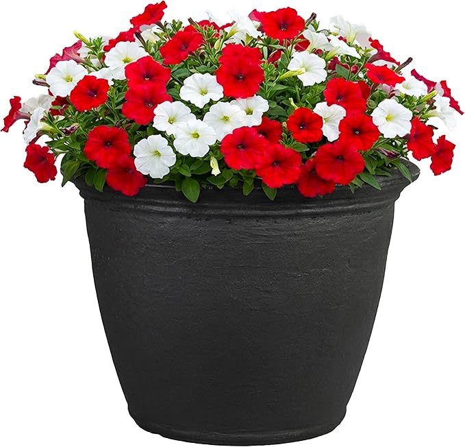 Sunnydaze 20-Inch Anjelica Large Plastic Pot by SunnydazeDecor