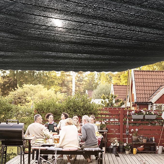 QLOFEI 18 x 24 FT Shade Cloth for Garden, 80% Sunblock Shade Neting Cover - Image 7