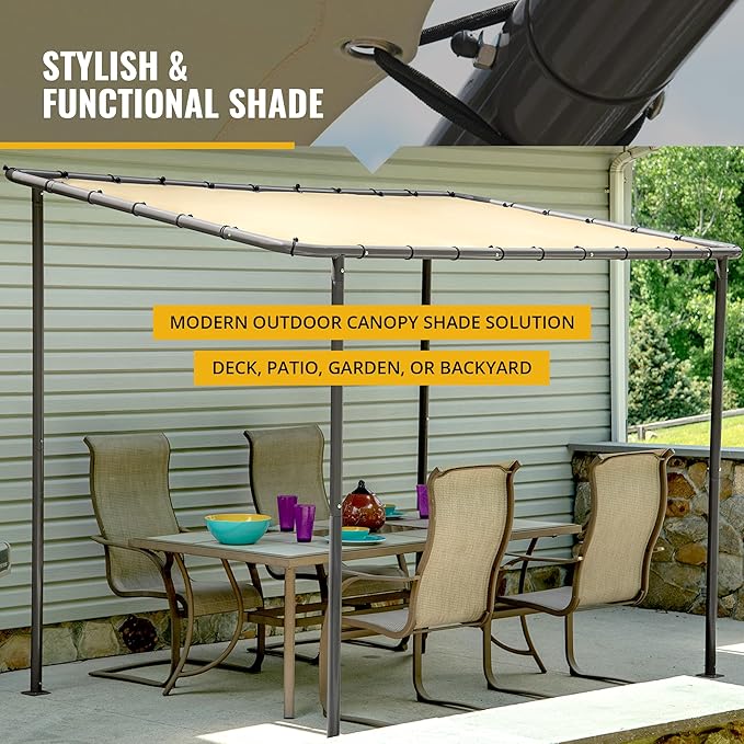 ShelterLogic 10' x 6' Solano Gazebo Canopy Charcoal Carbon Steel Frame and - Image 3