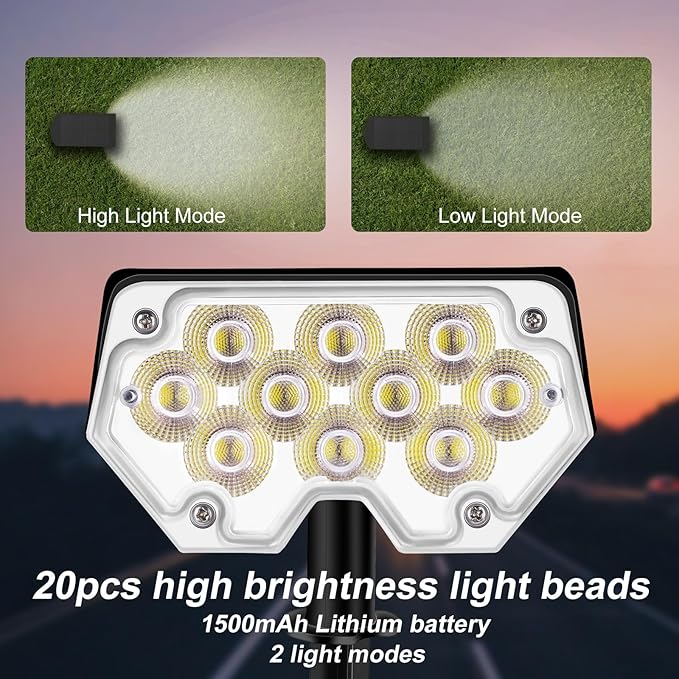 All-New Solar Spot Lights Outdoor Waterproof，20 LEDs Solar Tree Lights - Image 3