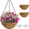 2 Pack 18 Inch Extra Large Deep Hanging Baskets by KarlliuHOMEGARDEN