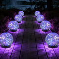 Solar Globe Lights Outdoor Waterproof-Solar Balls Garden-Cracked Glass Ball by JKIMK