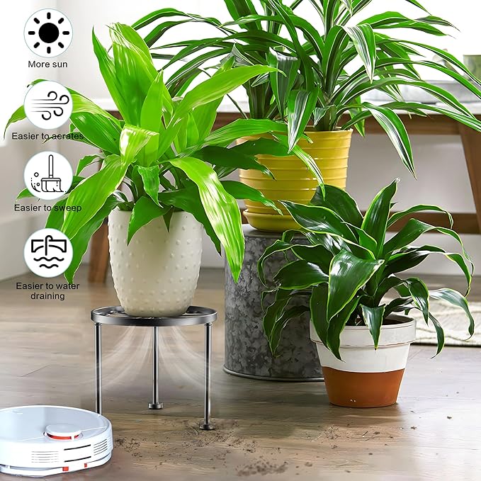Garden Gifts Plant Lovers Gifts Black Metal Plant Stand - Image 2