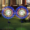 Solar Garden Firework Lights Outdoor Waterproof 2 Pack Solar Powered Art Stake by SolarEra-FREETOSHINE