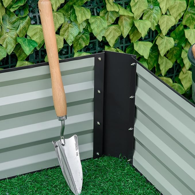 Outsunny Galvanized Raised Garden Bed, - Image 6