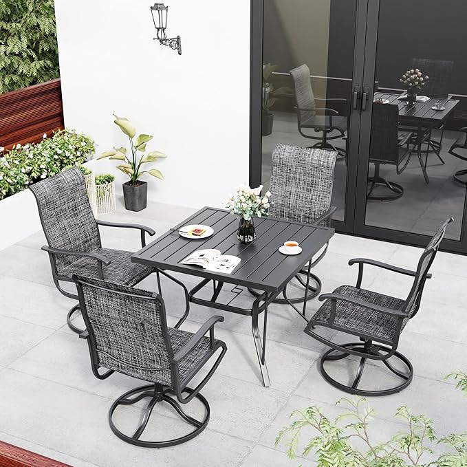 Pamapic 5-Piece Outdoor Dining Set, Patio Dining Set - Image 7