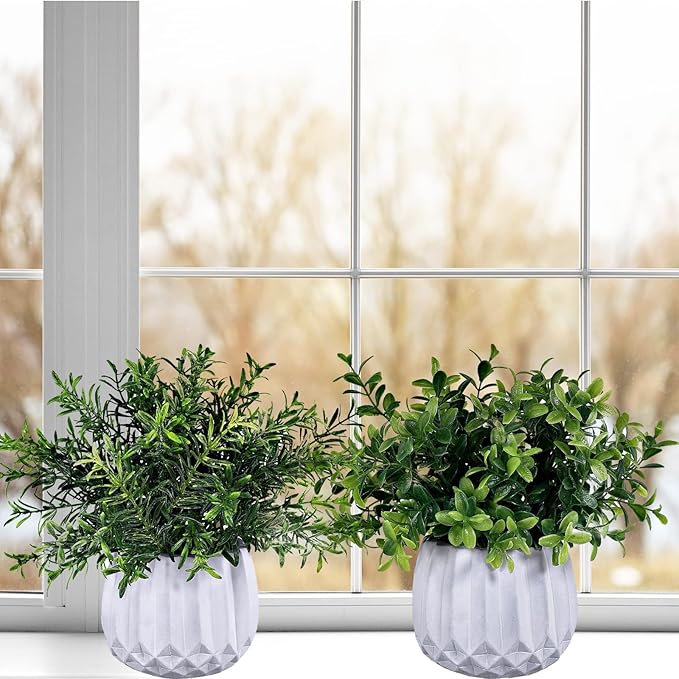 Winlyn 3 Pcs Faux Potted Plants Set - Image 4