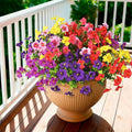 INQCMY Artificial Fake Petunias Flowers by INQCMYPlantRack
