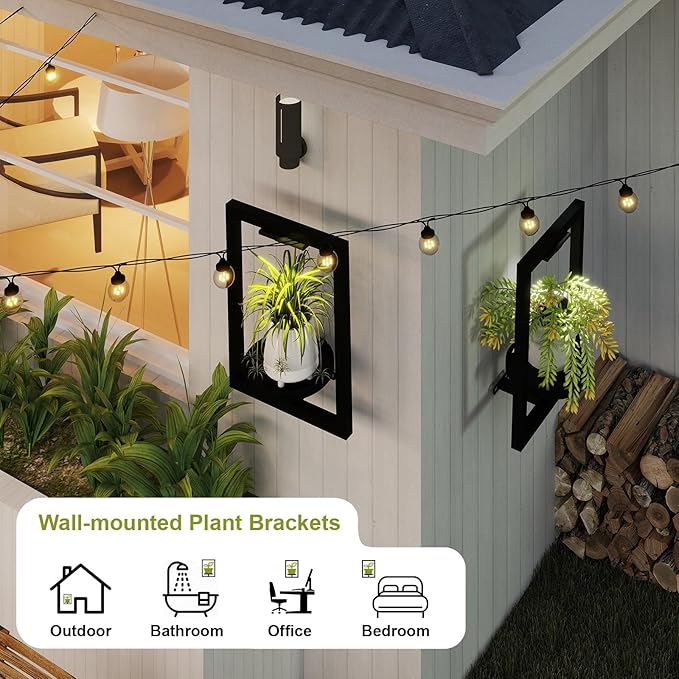 BAOYOUNI 2 Pack Picture Frame Wall Plant Holder - Image 4