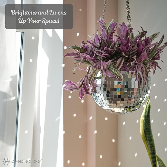 SCANDINORDICA Disco Ball Planter – Value Package: Disco Planter - Image 4
