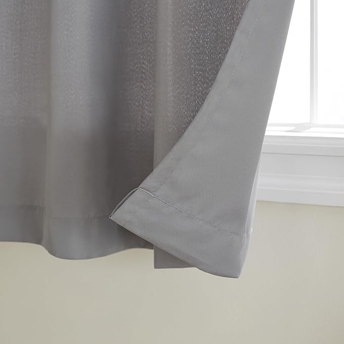 TOWN & COUNTRY BASICS Cabana Solid Heavyweight Indoor Outdoor Curtains - Image 2