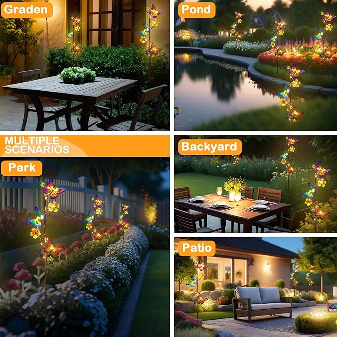 NAN ZAI NAN FANG Butterfly Solar Stake Lights, Waterproof, - Image 7
