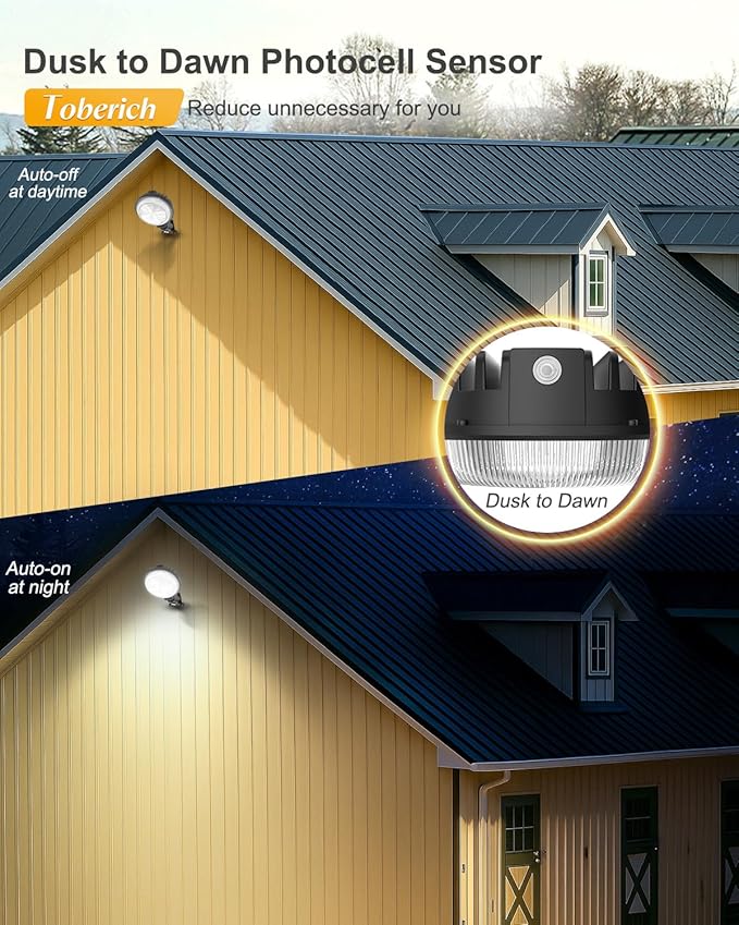 LED Barn Light, 150W 20000LM Yard Area Lights Dusk to Dawn Outdoor Lighting - Image 3