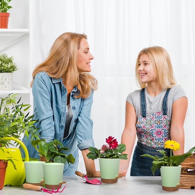 Self Watering Pots, 4 inch Flower Pots - Image 7