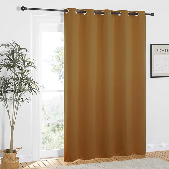 NICETOWN Gold Brown Blackout Curtains 84 inch Length, Grommet Top Room - Image 8