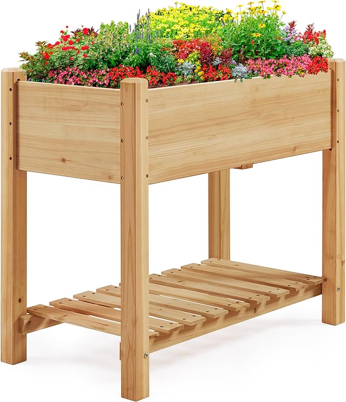 Yaheetech 34x18x30in Horticulture Raised Garden Bed Planter Box by Yaheetech