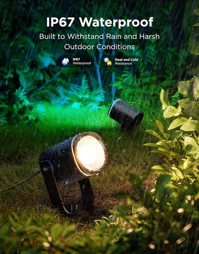 Govee Outdoor Spot Lights 2, IP67 Waterproof Spotlights, Landscape Lights Work - Image 3